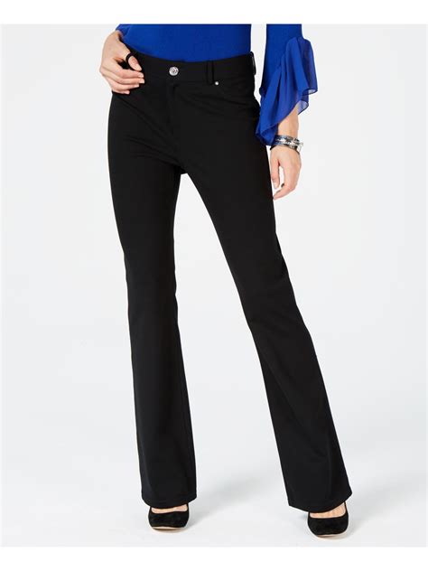 walmart womens black slacks|women's black slacks with pockets.